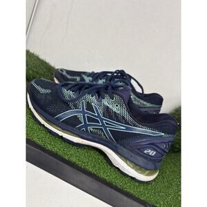 Asics Womens Gel Nimbus 20 T850N Blue Running Shoes Sneakers Size 8